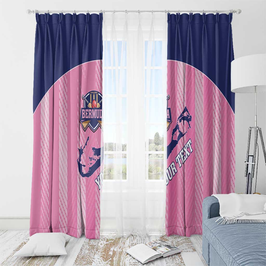 Custom Bermuda Cricket Window Curtain Go Gombey Warriors