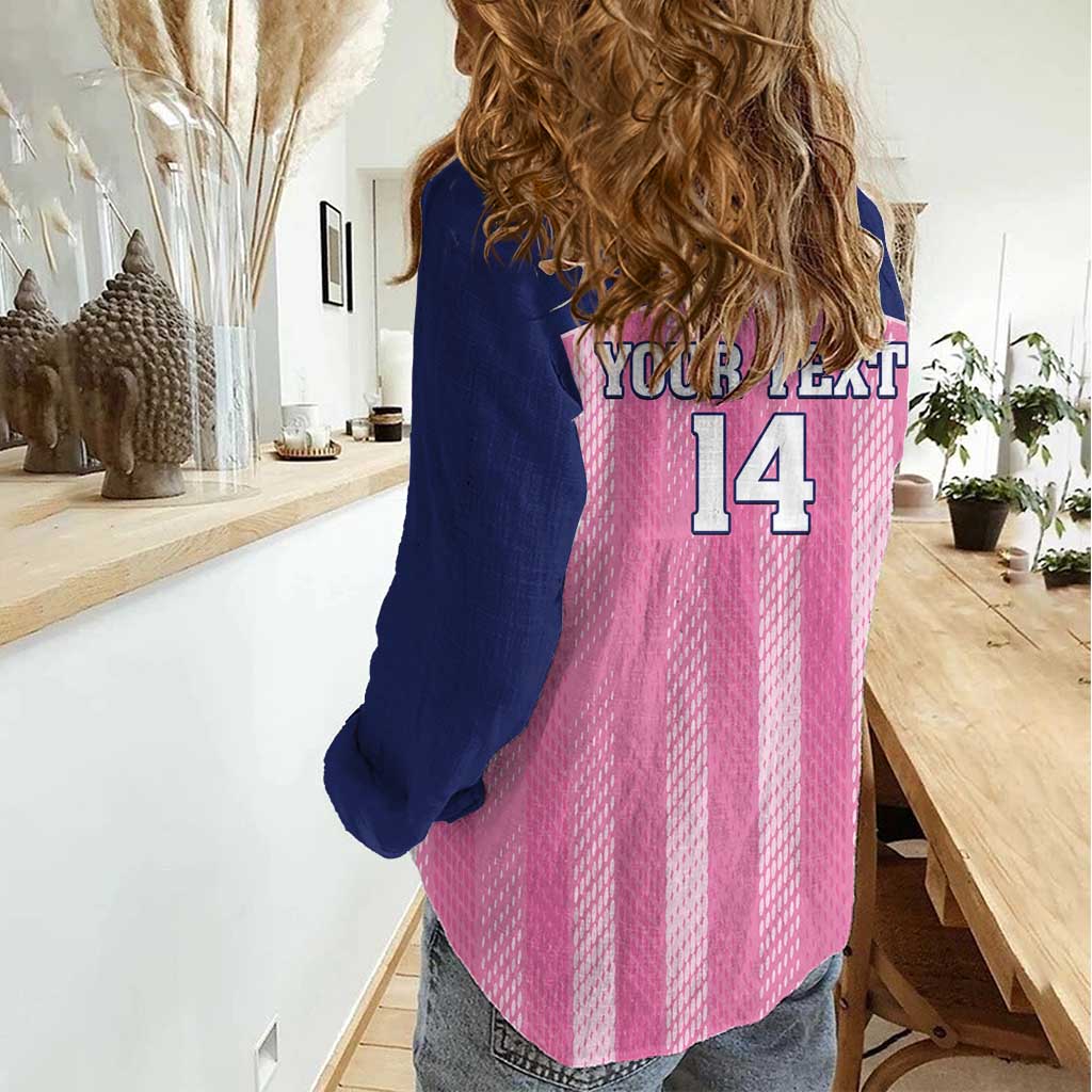 Custom Bermuda Cricket Women Casual Shirt Go Gombey Warriors