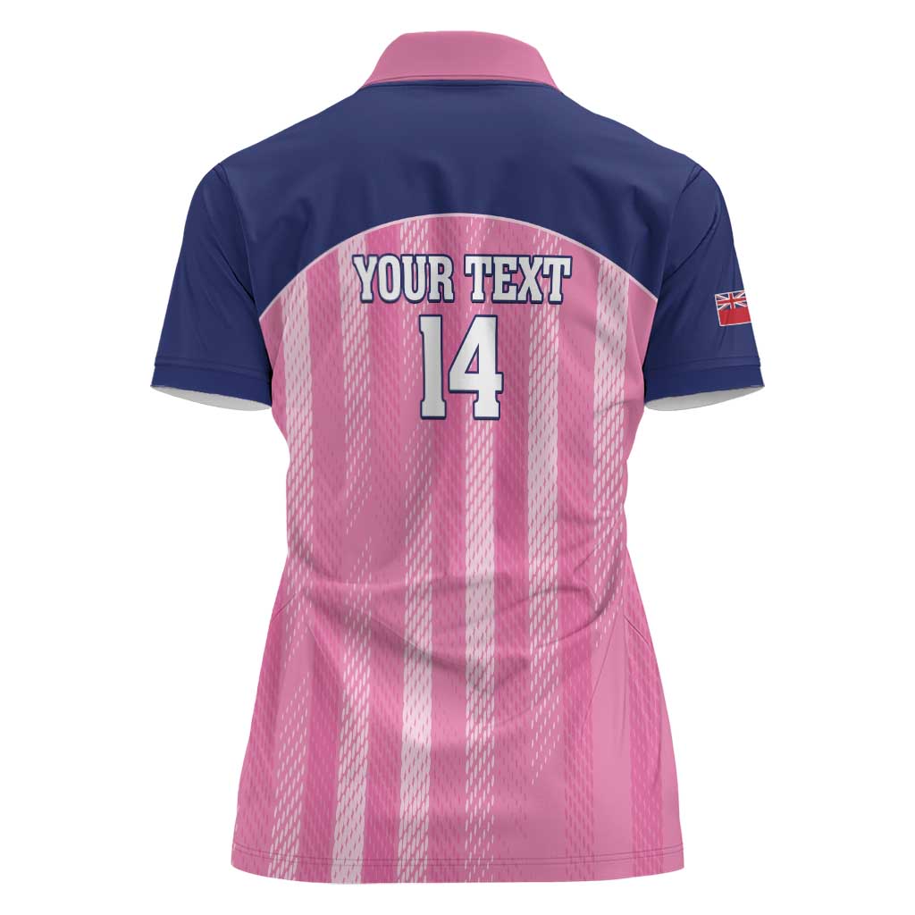 Custom Bermuda Cricket Women Polo Shirt Go Gombey Warriors