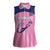 Custom Bermuda Cricket Women Sleeveless Polo Shirt Go Gombey Warriors