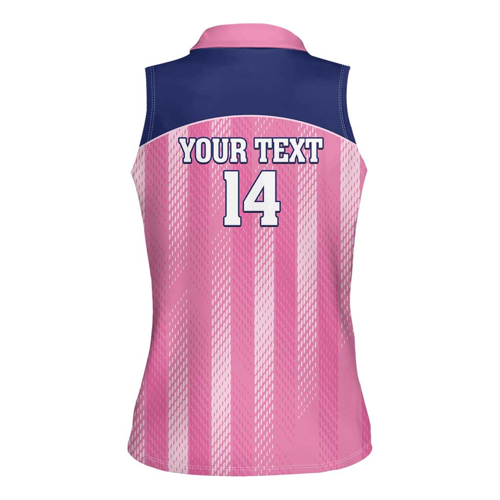Custom Bermuda Cricket Women Sleeveless Polo Shirt Go Gombey Warriors