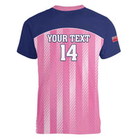 Custom Bermuda Cricket Women V-Neck T-Shirt Go Gombey Warriors