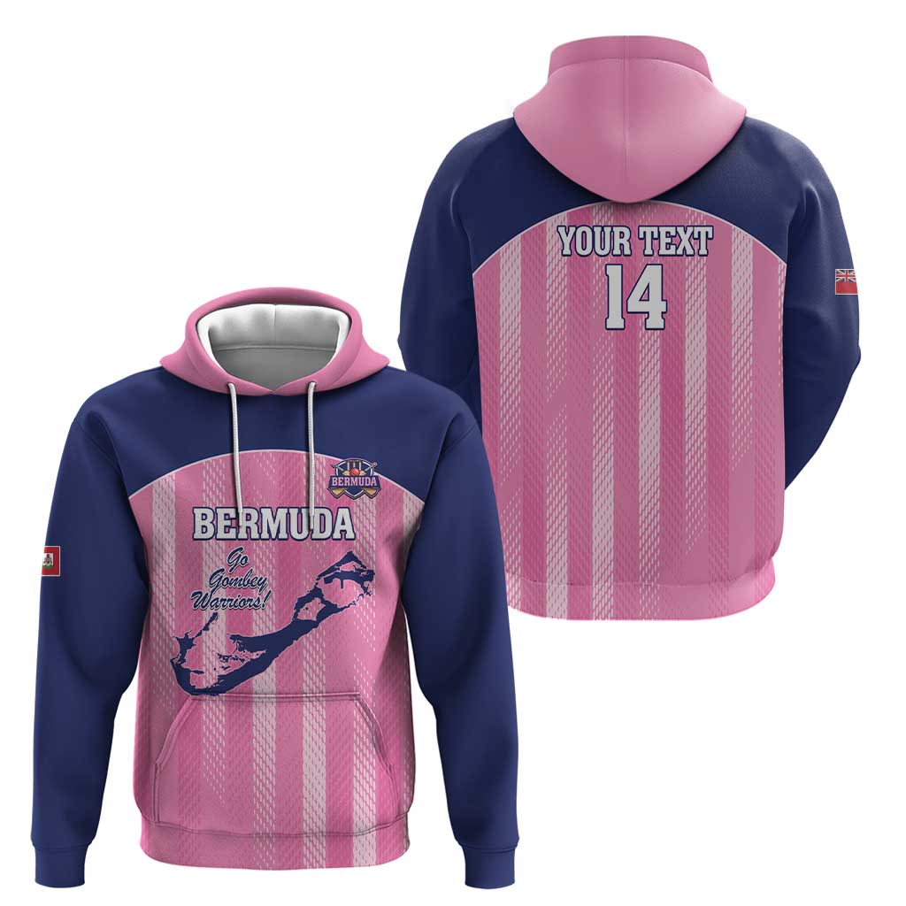 Custom Bermuda Cricket Zip Hoodie Go Gombey Warriors