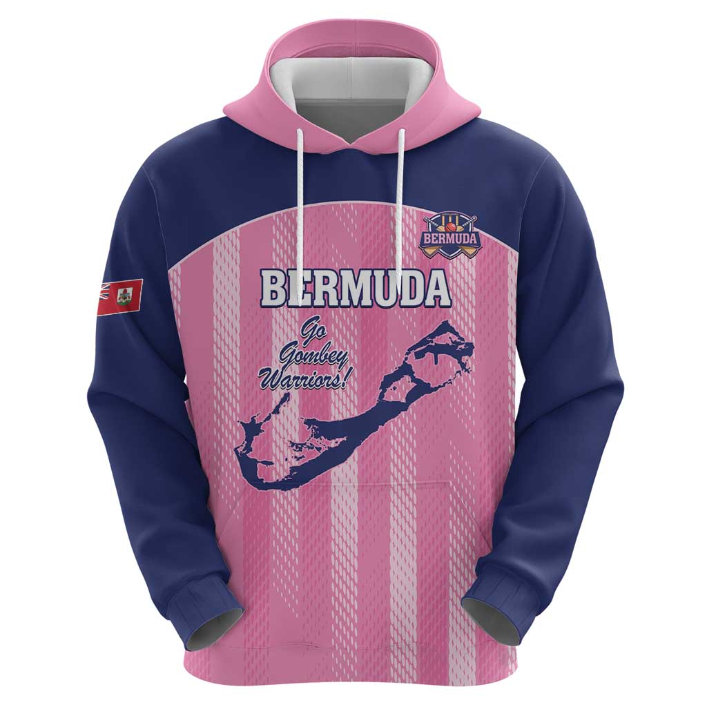 Custom Bermuda Cricket Zip Hoodie Go Gombey Warriors