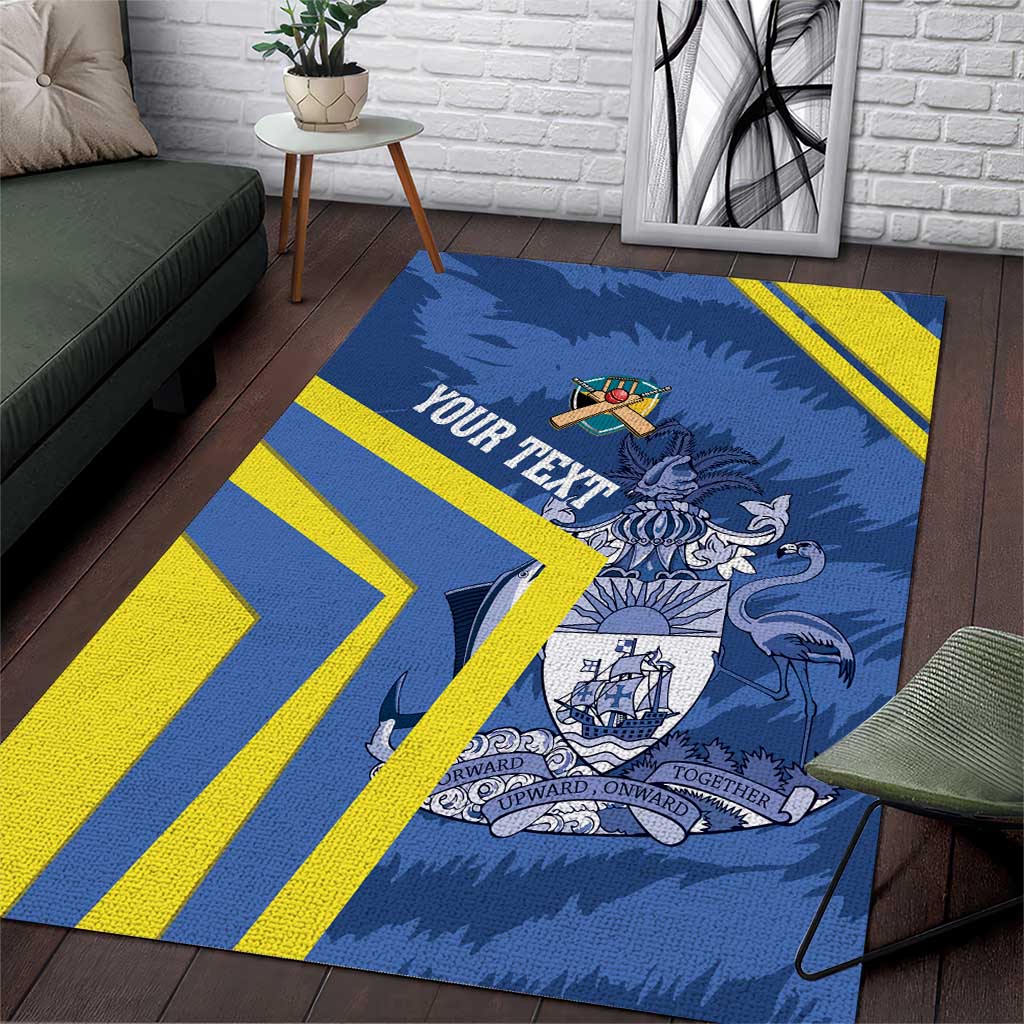 Custom The Bahamas Cricket Area Rug Come On Bahamian