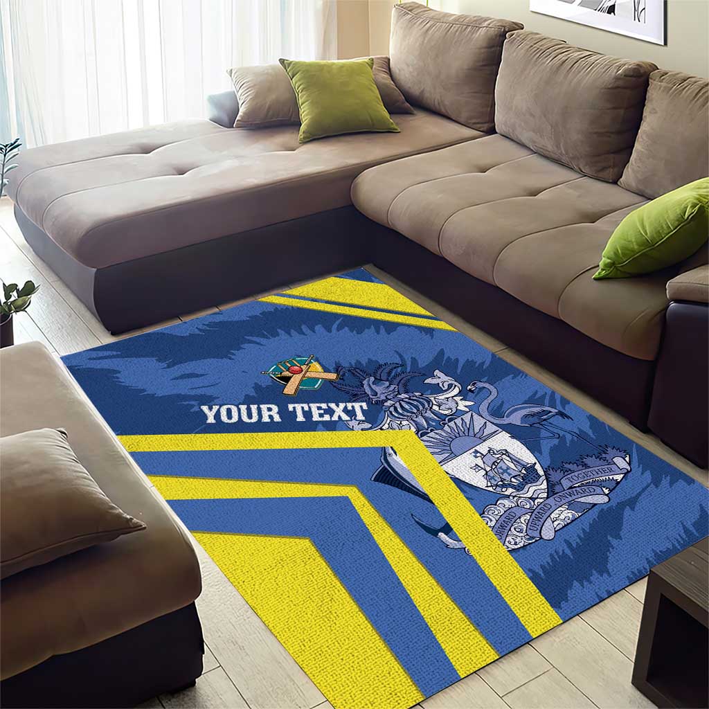 Custom The Bahamas Cricket Area Rug Come On Bahamian