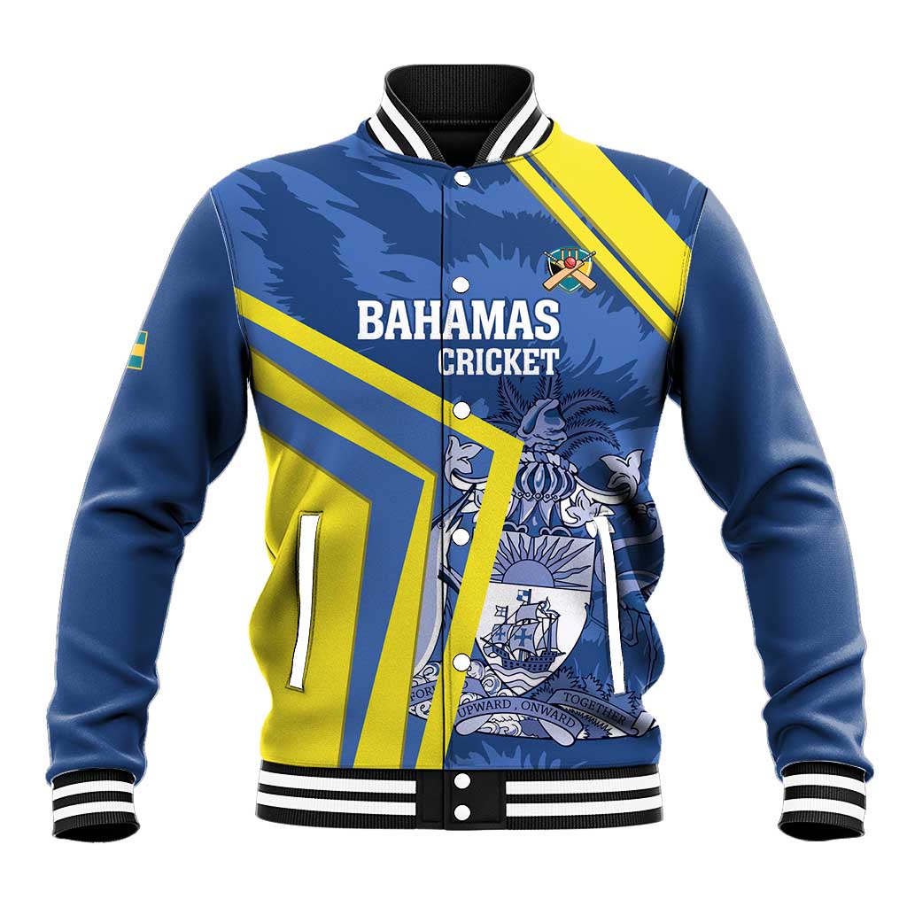 Custom The Bahamas Cricket Baseball Jacket Come On Bahamian