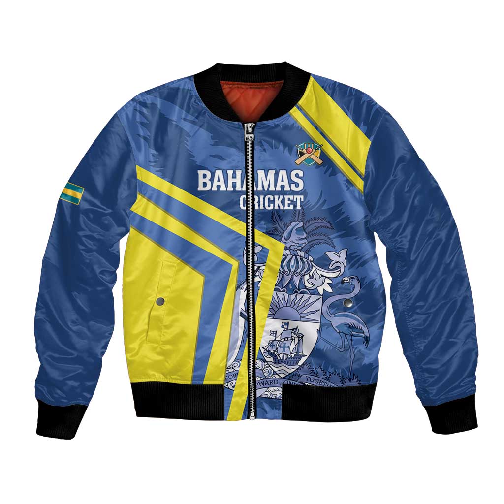 Custom The Bahamas Cricket Bomber Jacket Come On Bahamian