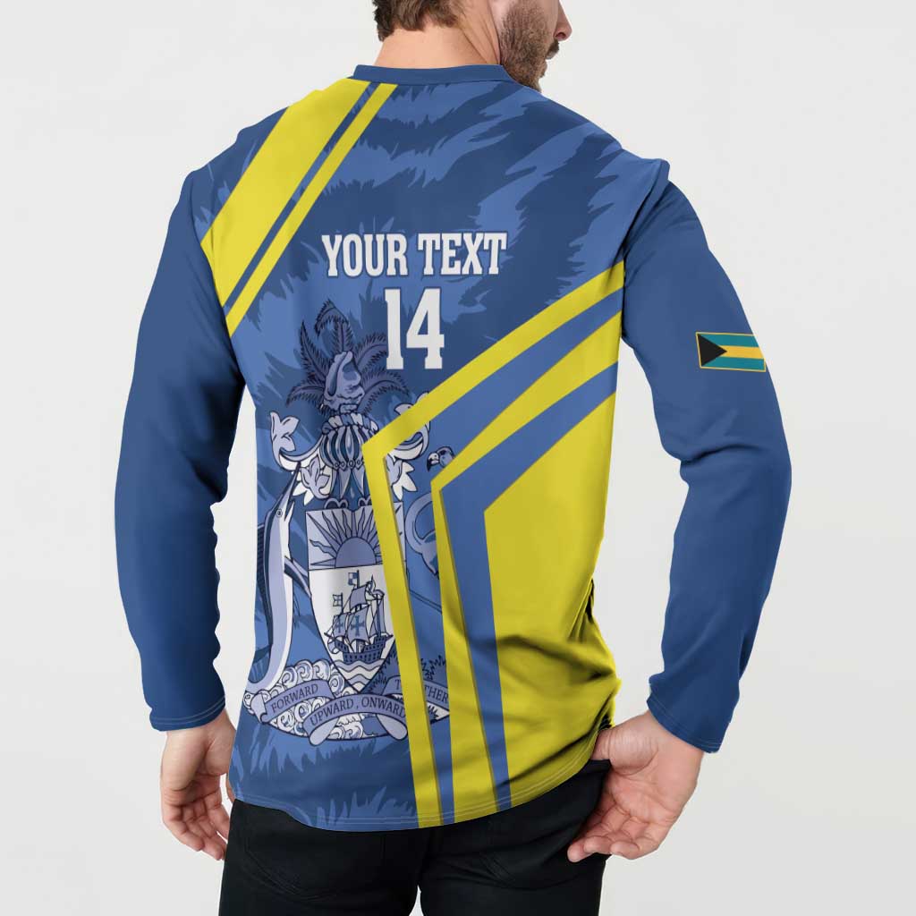 Custom The Bahamas Cricket Button Sweatshirt Come On Bahamian