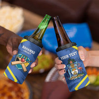 Custom The Bahamas Cricket 4 in 1 Can Cooler Tumbler Come On Bahamian