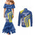 Custom The Bahamas Cricket Couples Matching Mermaid Dress and Long Sleeve Button Shirt Come On Bahamian