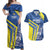 Custom The Bahamas Cricket Couples Matching Off Shoulder Maxi Dress and Hawaiian Shirt Come On Bahamian