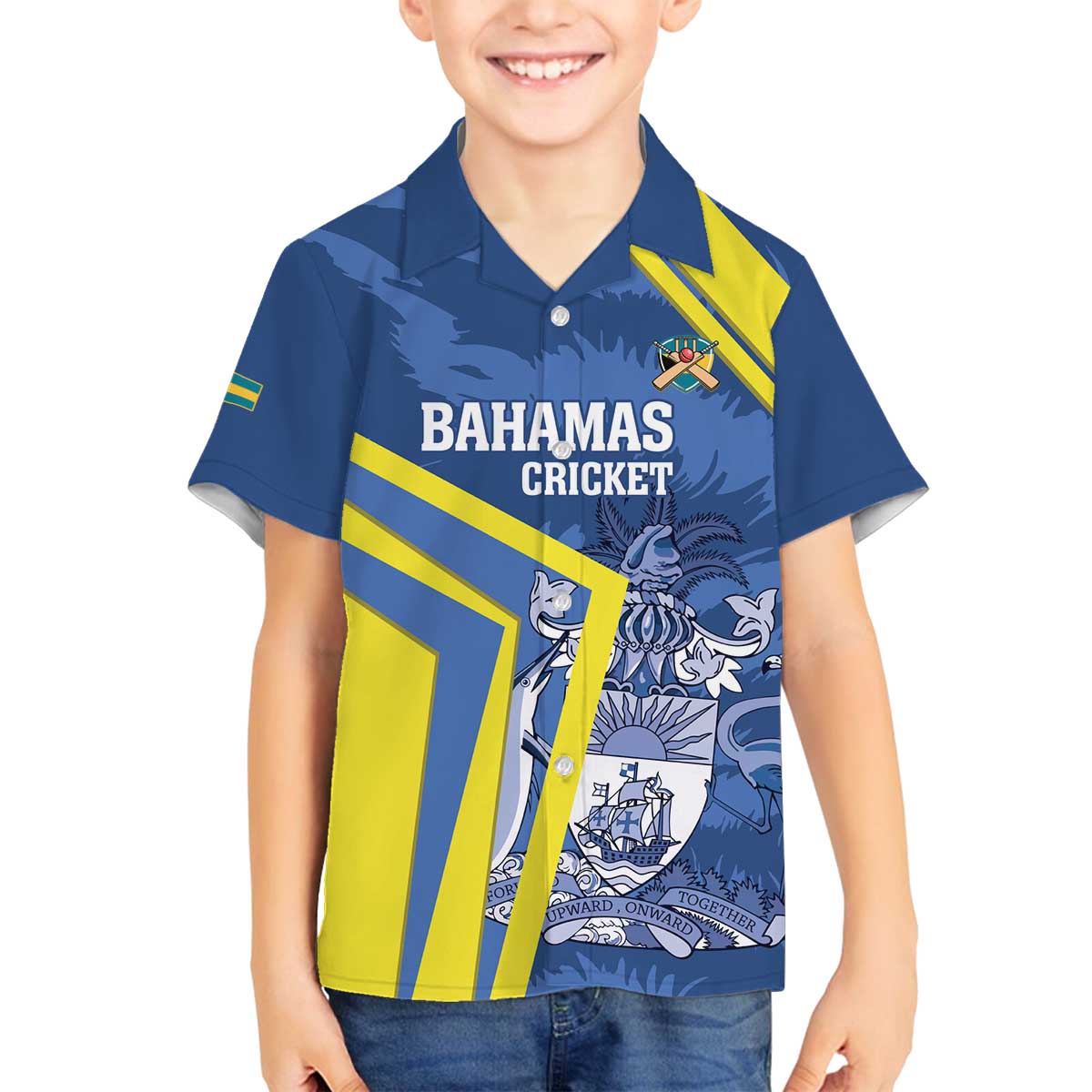 Custom The Bahamas Cricket Family Matching Off The Shoulder Long Sleeve Dress and Hawaiian Shirt Come On Bahamian