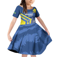Custom The Bahamas Cricket Family Matching Off Shoulder Short Dress and Hawaiian Shirt Come On Bahamian