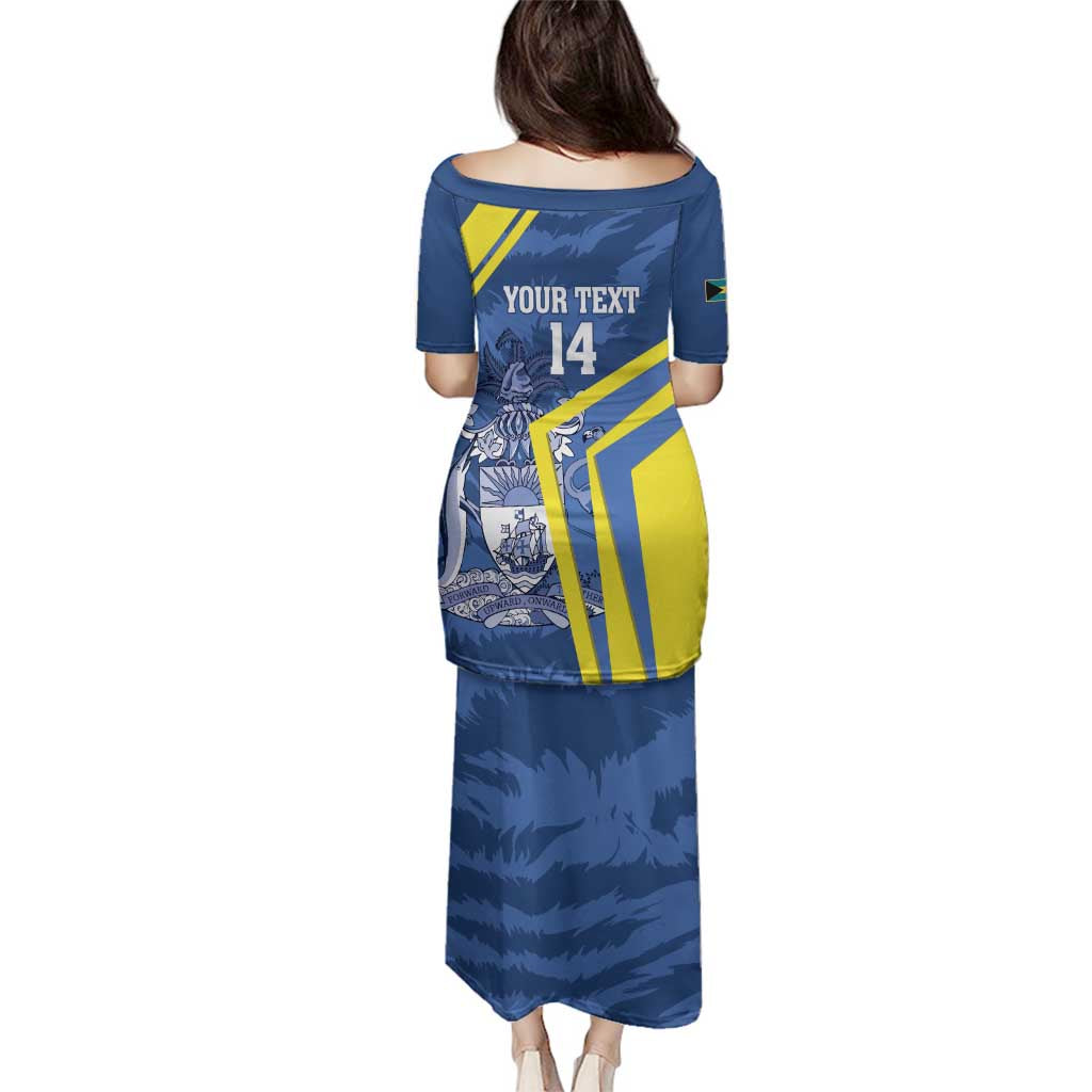 Custom The Bahamas Cricket Family Matching Puletasi and Hawaiian Shirt Come On Bahamian