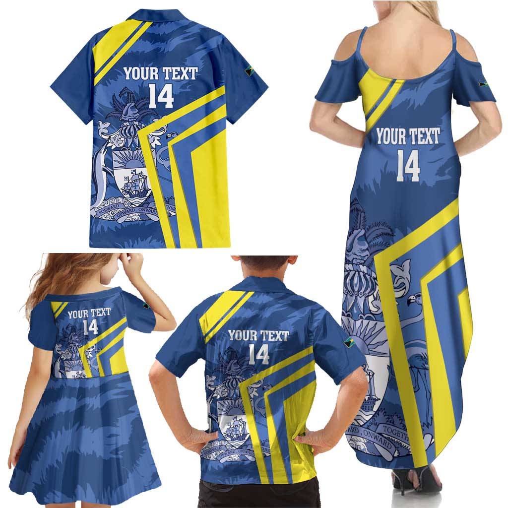 Custom The Bahamas Cricket Family Matching Summer Maxi Dress and Hawaiian Shirt Come On Bahamian