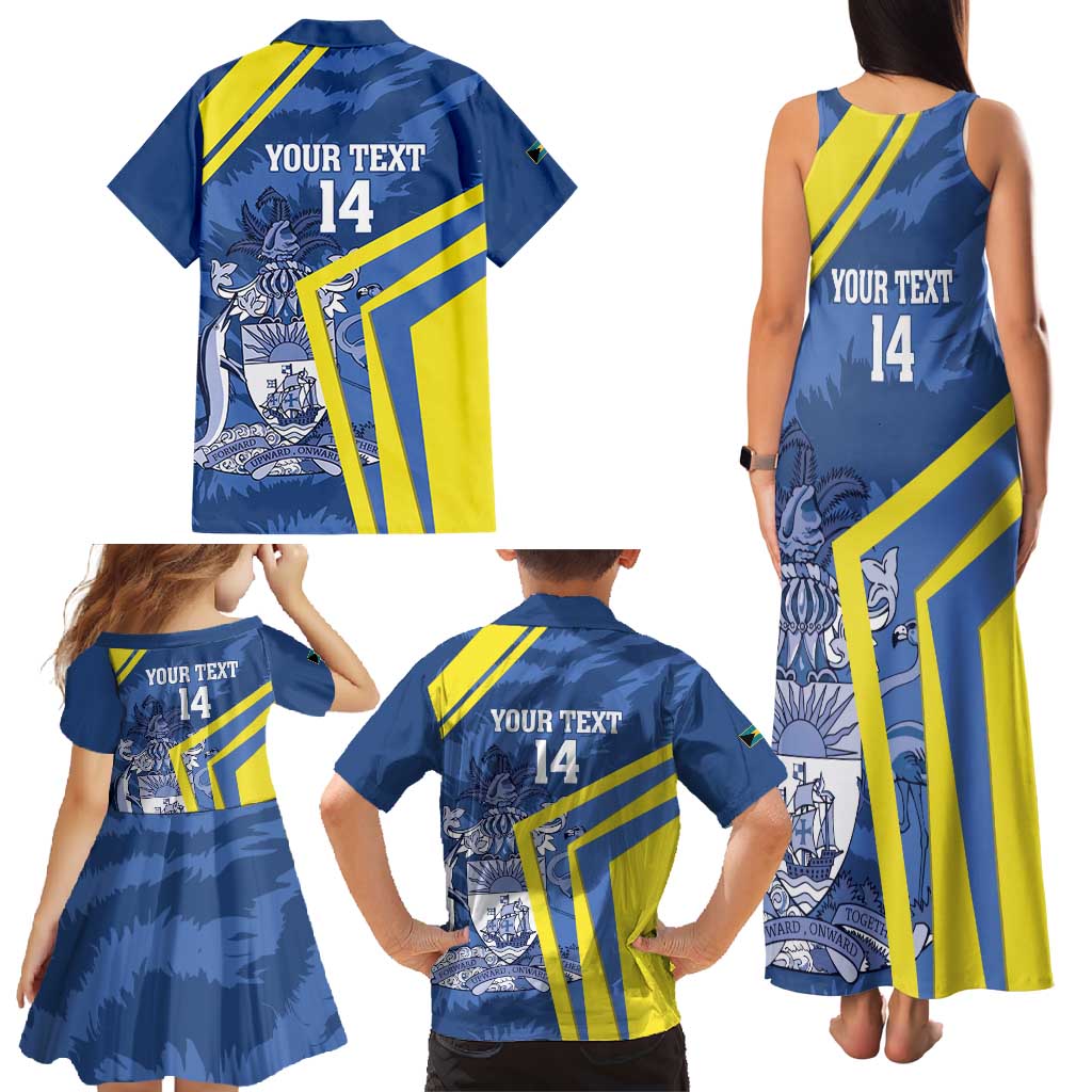 Custom The Bahamas Cricket Family Matching Tank Maxi Dress and Hawaiian Shirt Come On Bahamian