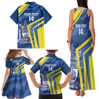 Custom The Bahamas Cricket Family Matching Tank Maxi Dress and Hawaiian Shirt Come On Bahamian