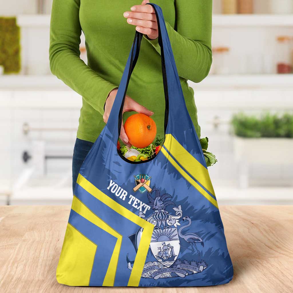 Custom The Bahamas Cricket Grocery Bag Come On Bahamian