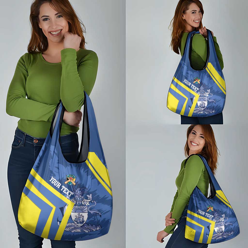 Custom The Bahamas Cricket Grocery Bag Come On Bahamian