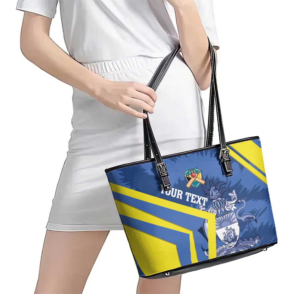 Custom The Bahamas Cricket Leather Tote Bag Come On Bahamian