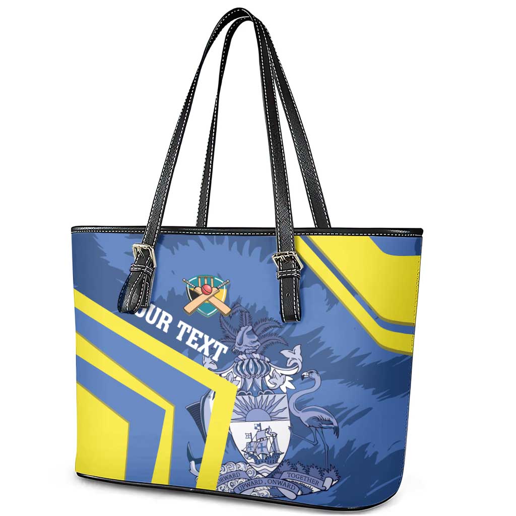 Custom The Bahamas Cricket Leather Tote Bag Come On Bahamian