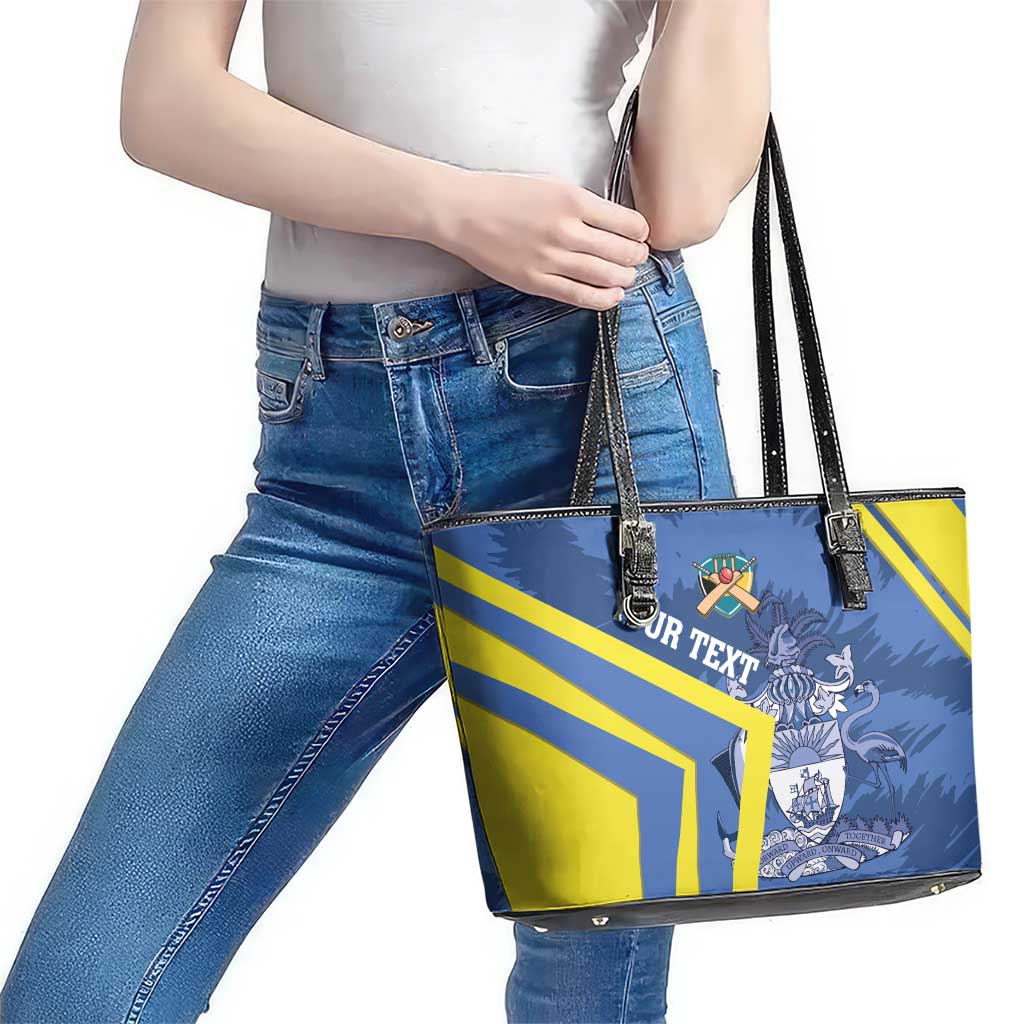 Custom The Bahamas Cricket Leather Tote Bag Come On Bahamian
