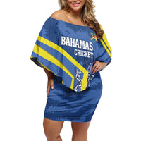 Custom The Bahamas Cricket Off Shoulder Short Dress Come On Bahamian