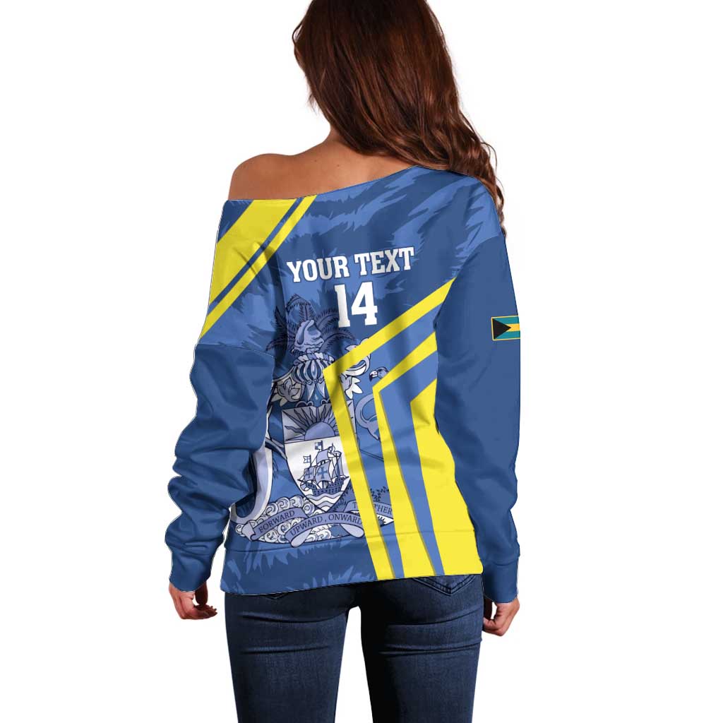 Custom The Bahamas Cricket Off Shoulder Sweater Come On Bahamian