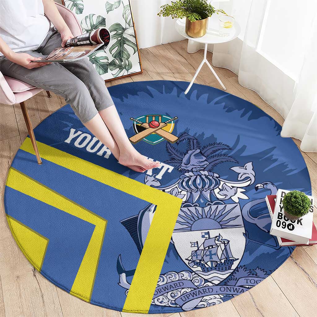 Custom The Bahamas Cricket Round Carpet Come On Bahamian
