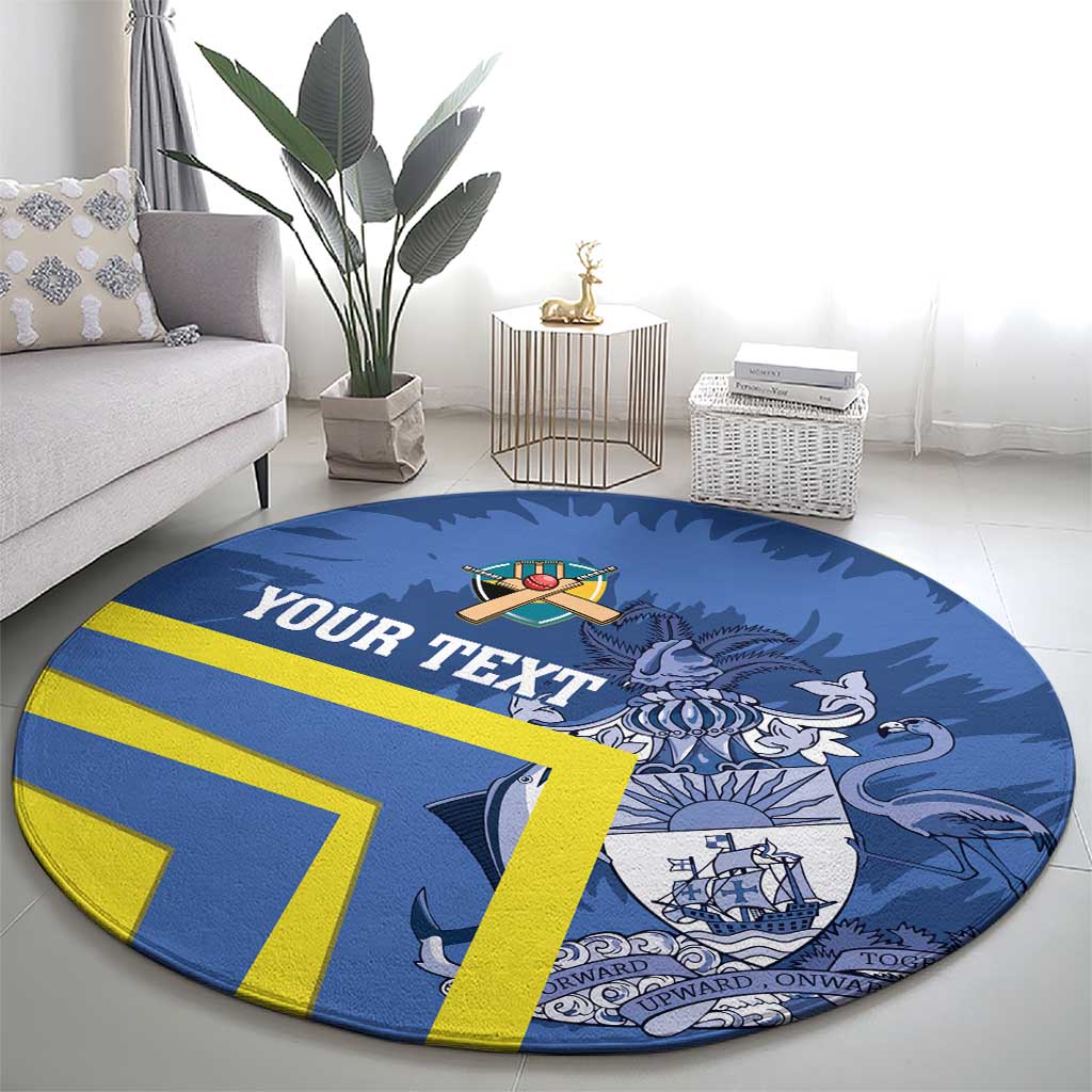 Custom The Bahamas Cricket Round Carpet Come On Bahamian