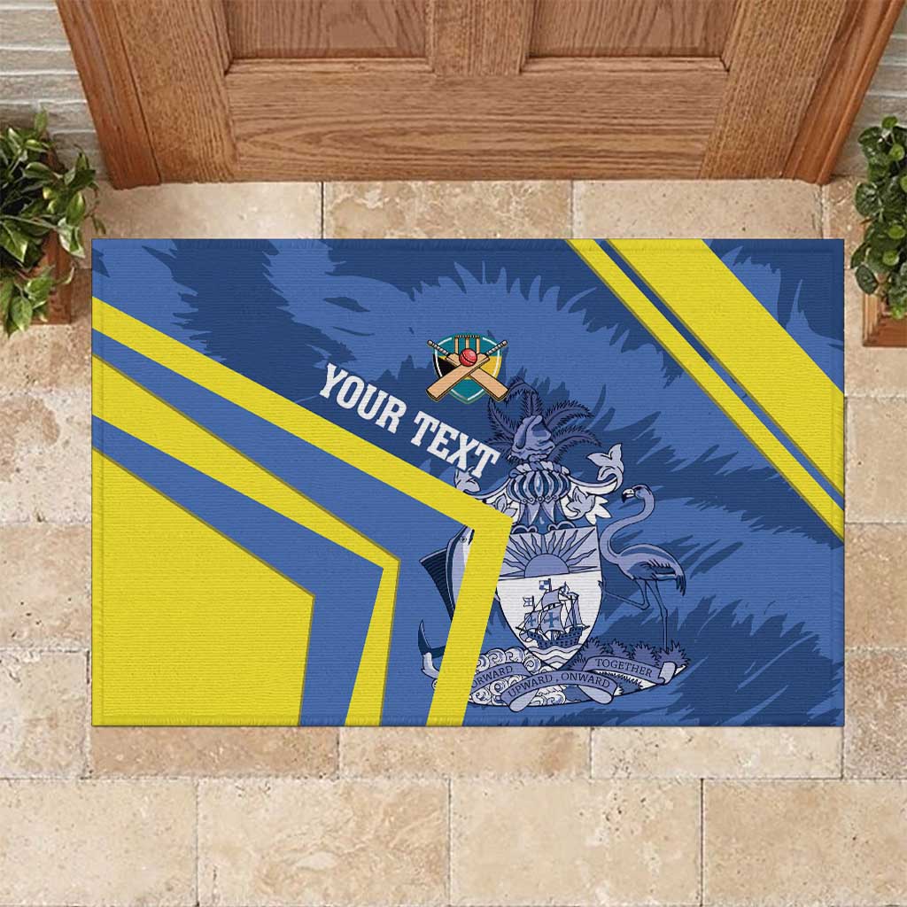 Custom The Bahamas Cricket Rubber Doormat Come On Bahamian