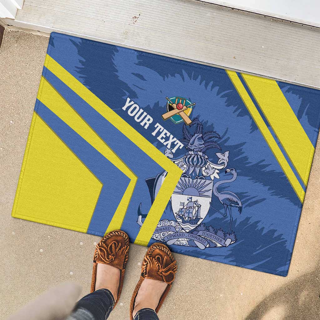 Custom The Bahamas Cricket Rubber Doormat Come On Bahamian