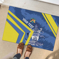 Custom The Bahamas Cricket Rubber Doormat Come On Bahamian