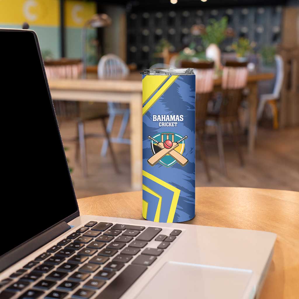 Custom The Bahamas Cricket Skinny Tumbler Come On Bahamian