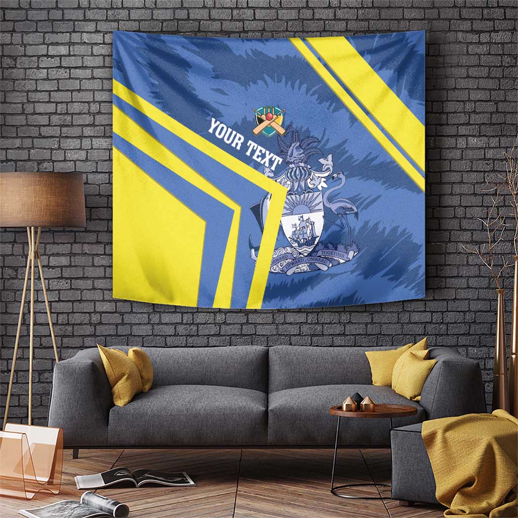 Custom The Bahamas Cricket Tapestry Come On Bahamian