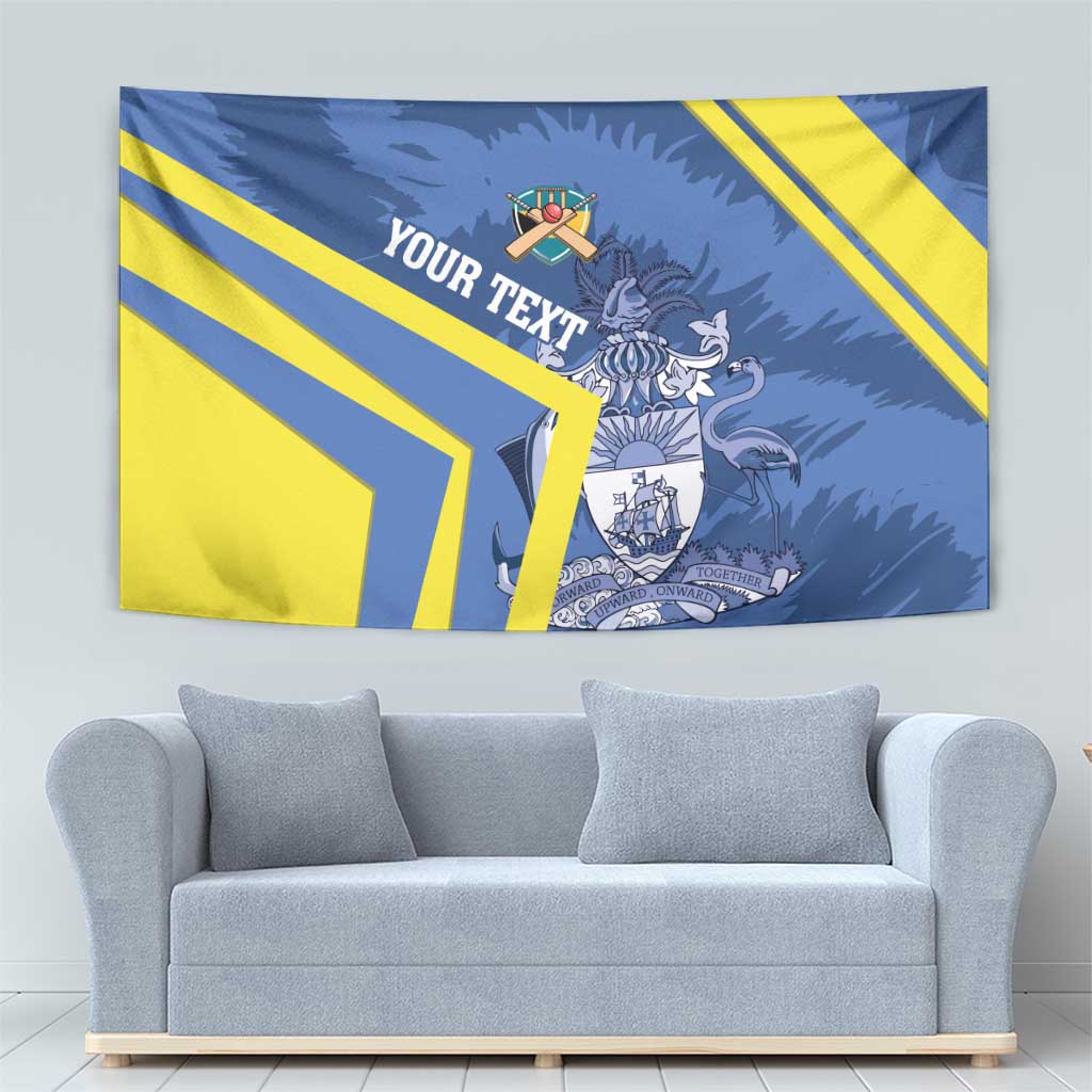 Custom The Bahamas Cricket Tapestry Come On Bahamian