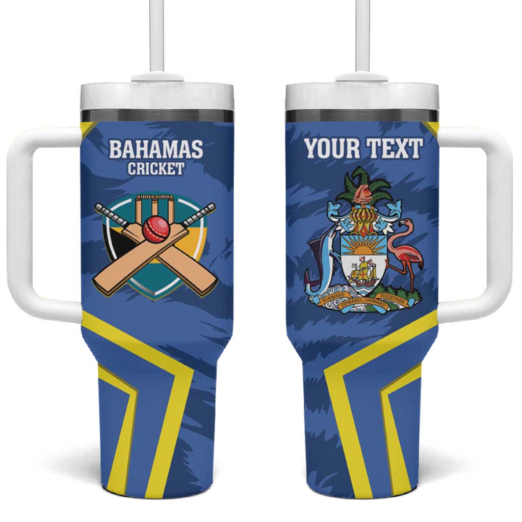 Custom The Bahamas Cricket Tumbler With Handle Come On Bahamian