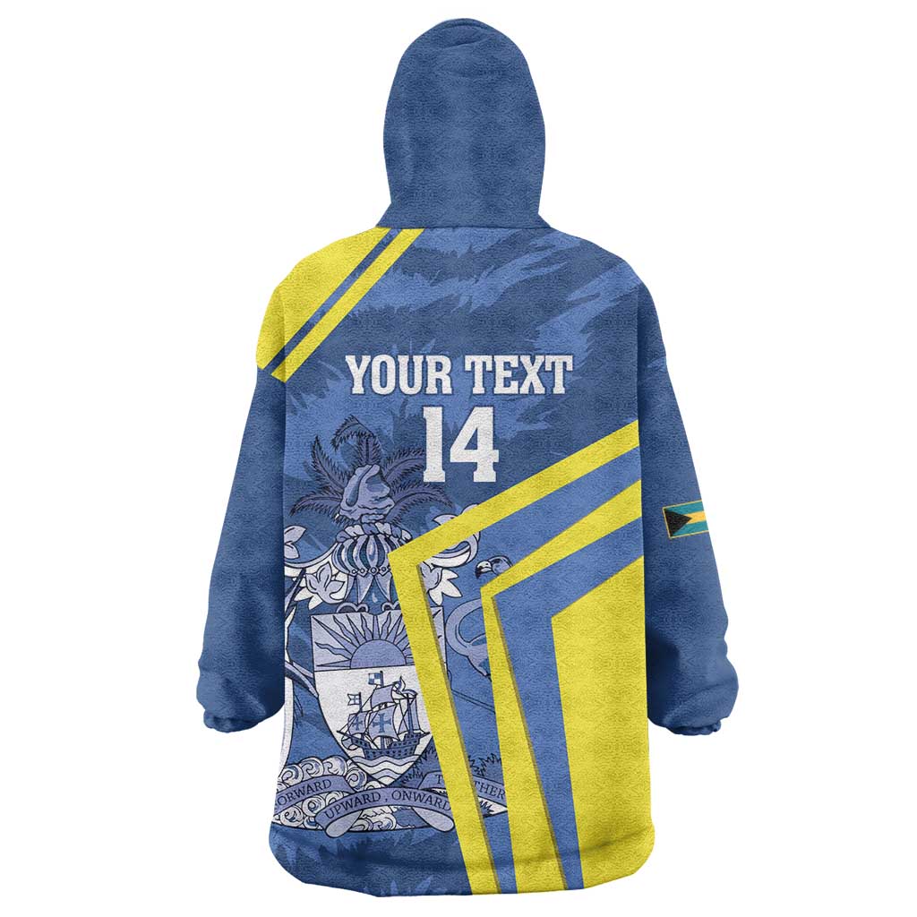 Custom The Bahamas Cricket Wearable Blanket Hoodie Come On Bahamian