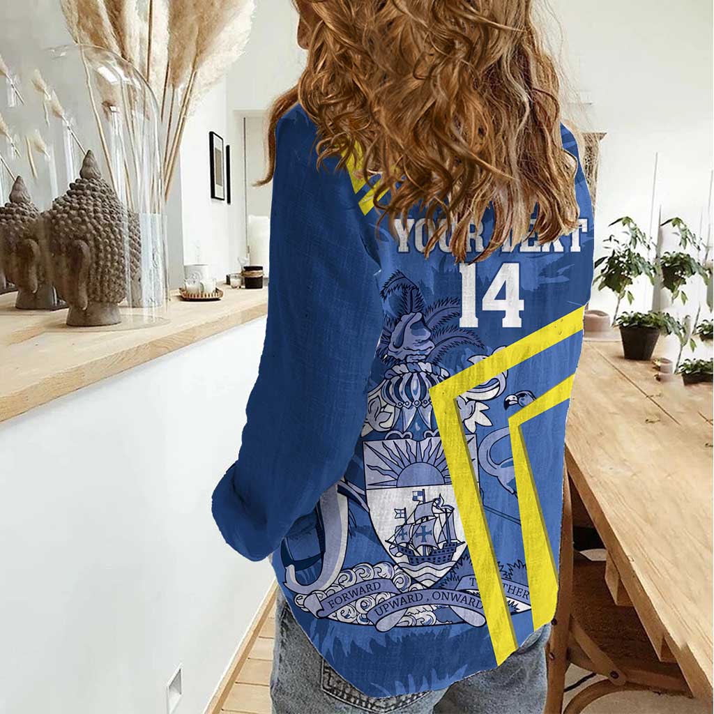 Custom The Bahamas Cricket Women Casual Shirt Come On Bahamian