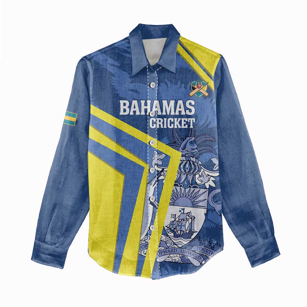 Custom The Bahamas Cricket Women Casual Shirt Come On Bahamian