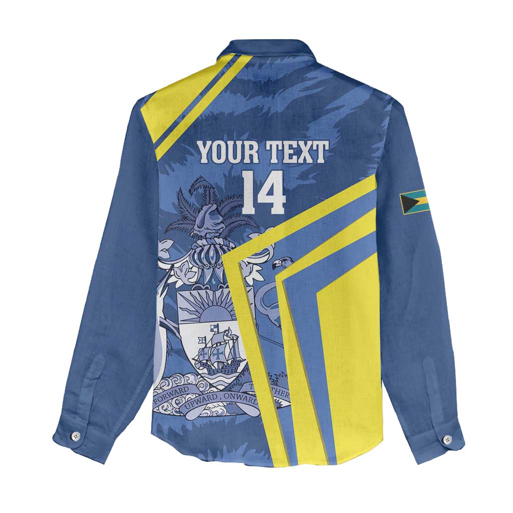 Custom The Bahamas Cricket Women Casual Shirt Come On Bahamian