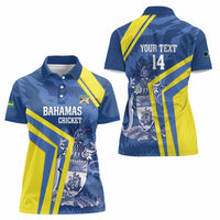 Custom The Bahamas Cricket Women Polo Shirt Come On Bahamian