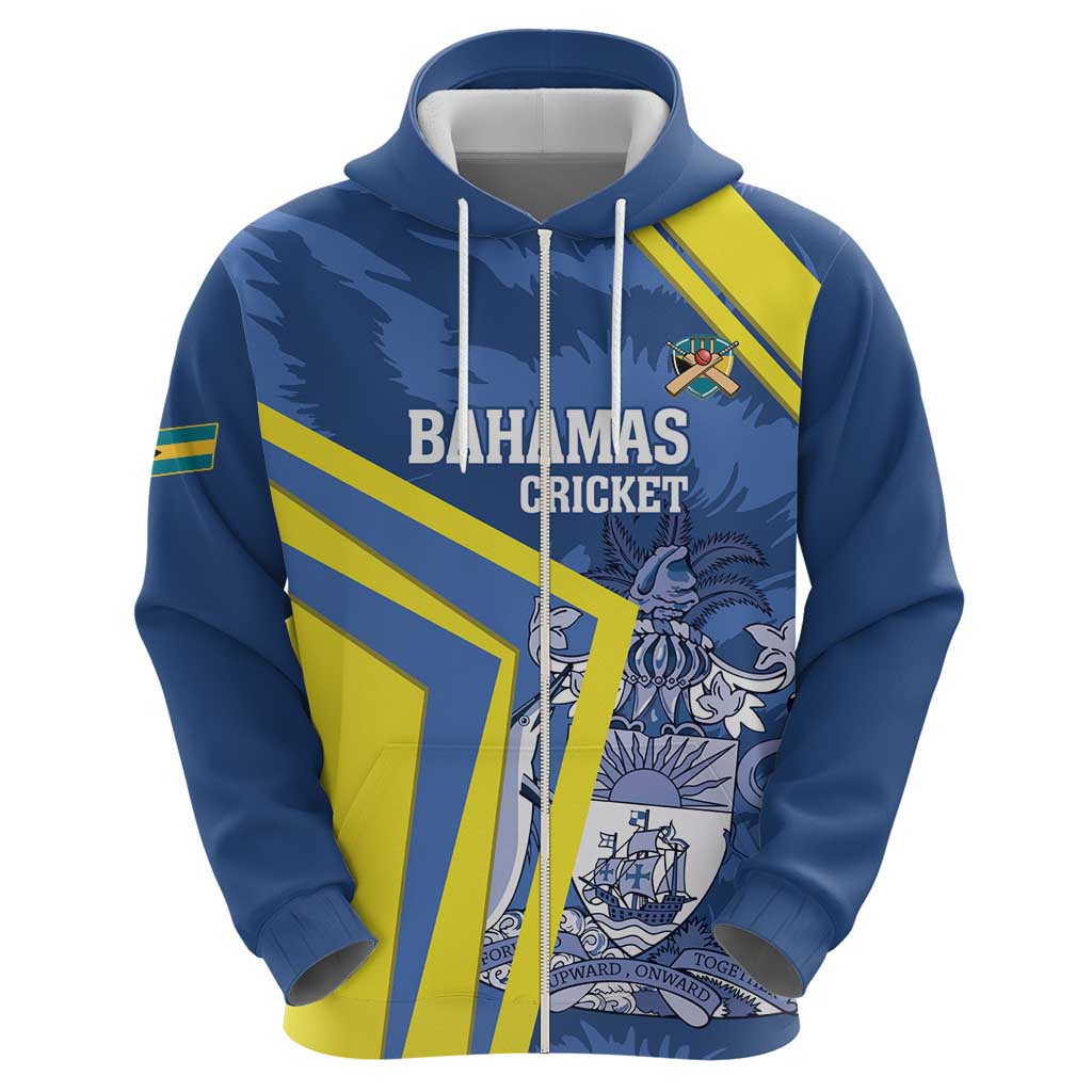 Custom The Bahamas Cricket Zip Hoodie Come On Bahamian