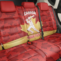 Custom Canada Cricket Back Car Seat Cover Come On Maple Leaf
