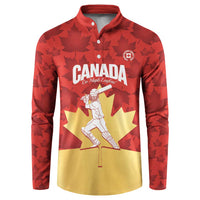 Custom Canada Cricket Button Sweatshirt Come On Maple Leaf