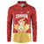 Custom Canada Cricket Button Sweatshirt Come On Maple Leaf