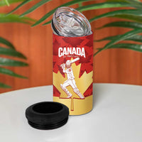 Custom Canada Cricket 4 in 1 Can Cooler Tumbler Come On Maple Leaf