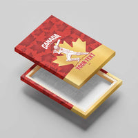 Custom Canada Cricket Canvas Wall Art Come On Maple Leaf