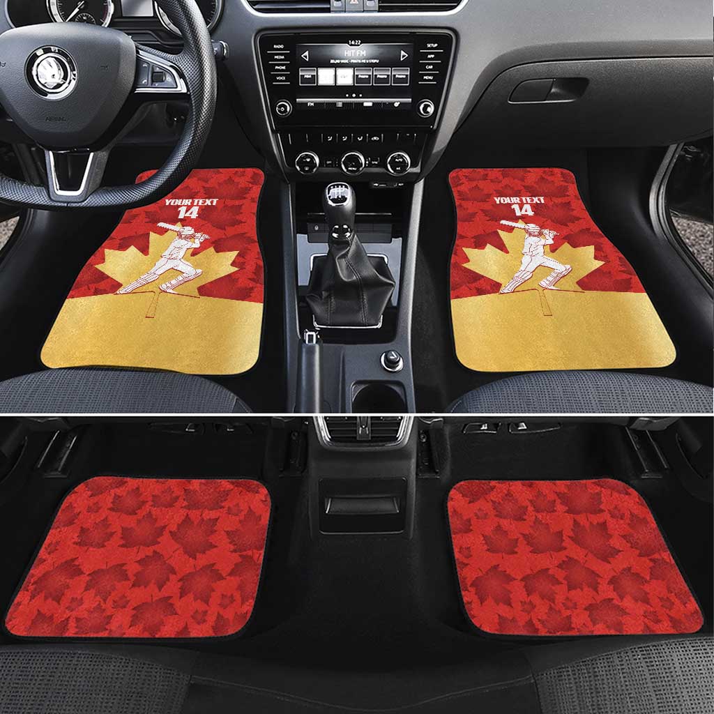 Custom Canada Cricket Car Mats Come On Maple Leaf
